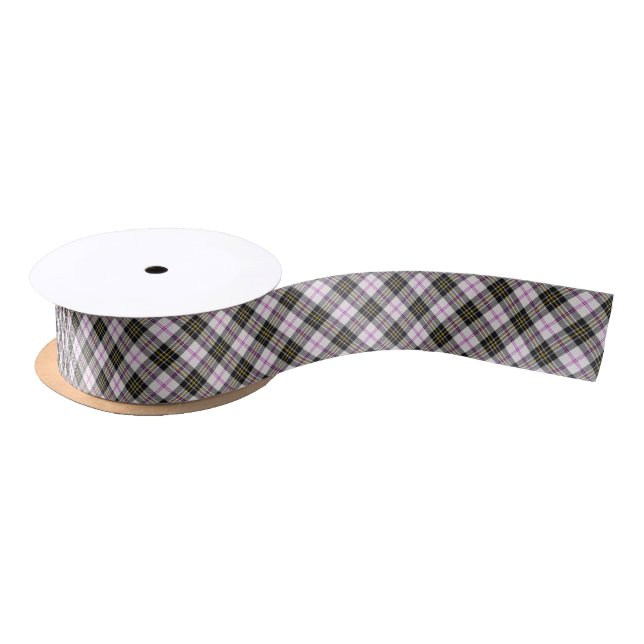 MacPherson Dress Clan Tartan Scottish Plaid Patter Satin Ribbon (Spool)