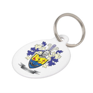 MacPherson Family Crest Coat of Arms Pet ID Tag