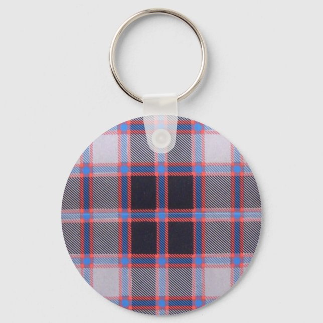 MACPHERSON HUNTING TARTAN KEYCHAIN (Front)