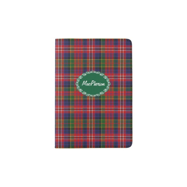 MacPherson Plaid Passport Holder (Front)