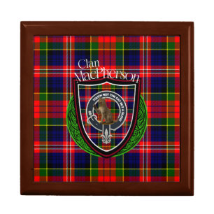 MacPherson Scottish Clan Tartan & Crest Gift Box