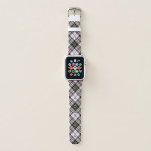 MacPherson Scottish Clan Tartan Plaid Pattern Apple Watch Band