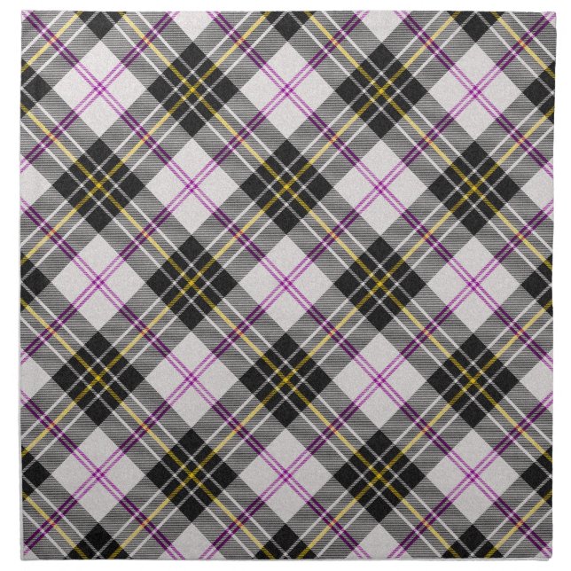 MacPherson Scottish Tartan Clan Plaid Cloth Napkin (Front)