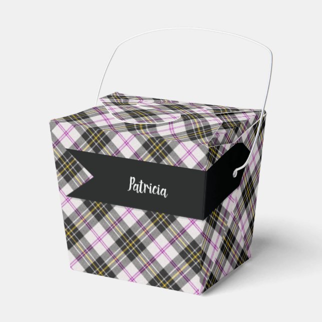 MacPherson Scottish Tartan Plaid Pattern Favor Boxes (Front Side)