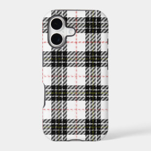 MacPherson tartan black white plaid iPhone 17 Case
