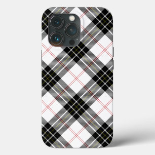 MacPherson tartan black white plaid iPhone 13 Pro Case