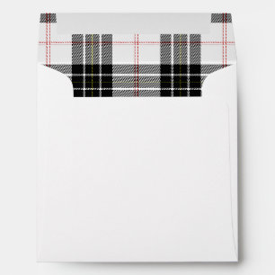 MacPherson tartan black white plaid Envelope