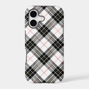 MacPherson tartan black white plaid iPhone 17 Case