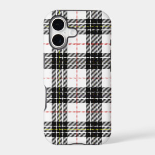 MacPherson tartan black white plaid iPhone 17 Case