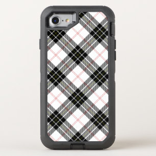 MacPherson tartan black white plaid OtterBox Defender iPhone SE/8/7 Case