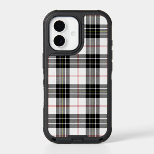 MacPherson tartan black white plaid iPhone 17 Case