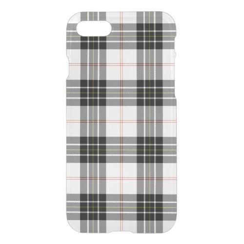 MacPherson tartan black white plaid iPhone SE87 Case