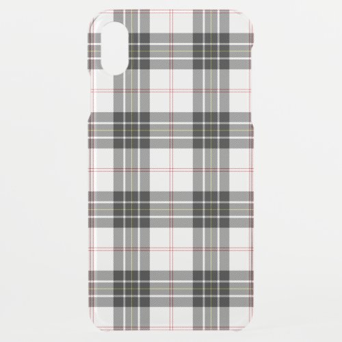 MacPherson tartan black white plaid iPhone XS Max Case