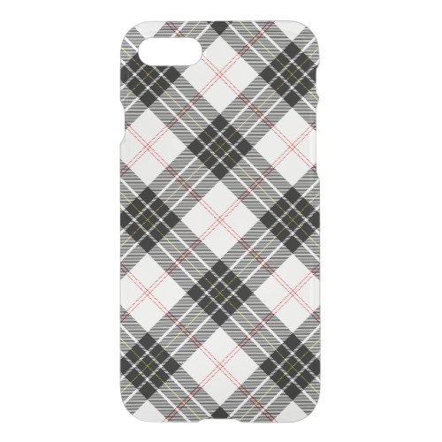 MacPherson tartan black white plaid iPhone SE87 Case