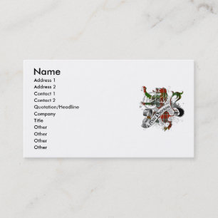 MacPherson Tartan Lion Business Card