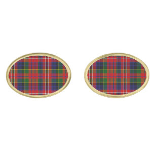 MacPherson Tartan Plaid Cuff Links