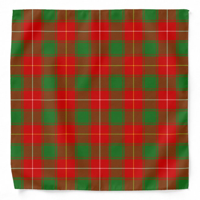 MacPhie Macfie Scottish Clan Tartan Plaid Bandana (Front)