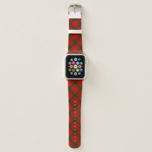 MacQuarrie tartan red green plaid Apple Watch Band