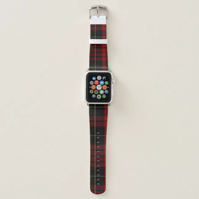 MacQueen Clan Plaid Apple Watch Band | Zazzle