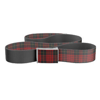 MacQueen Clan Tartan Plaid Belt