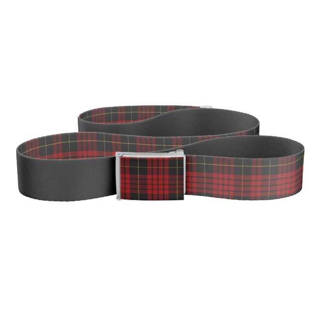 MacQueen Clan Tartan Plaid Belt (Zig-Zag)