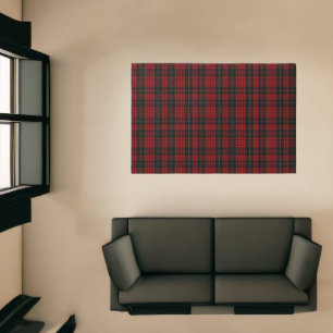 MacQueen Clan Tartan Plaid Rug