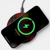 MacQueen Plaid Monogrammed Wireless Charger (Phone)