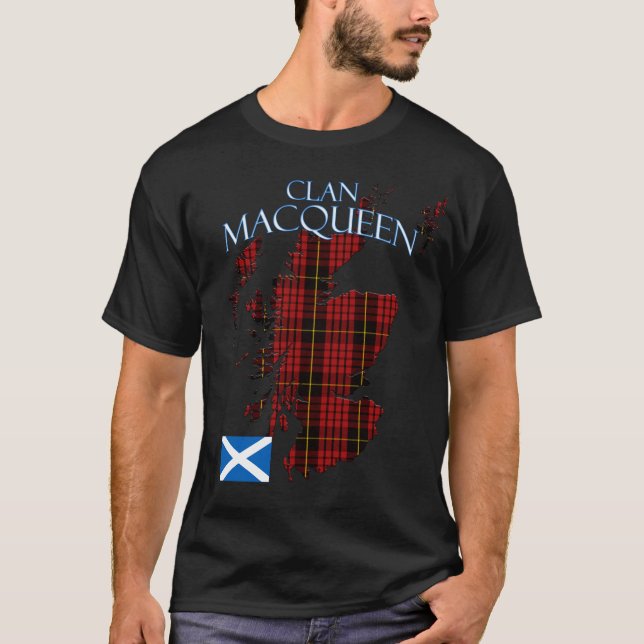 MacQueen Scottish Clan Tartan Scotland T-Shirt (Front)