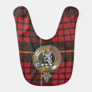 MacQueen Tartan & Badge Baby Bib