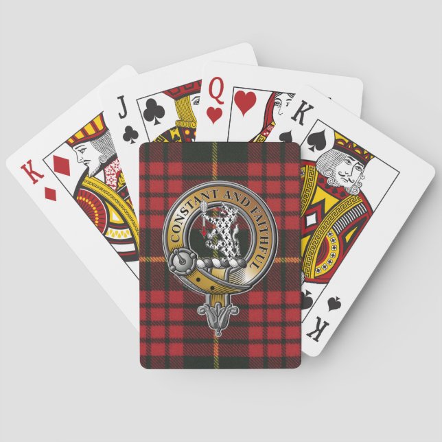 MacQueen Tartan & Badge Poker Cards (Back)