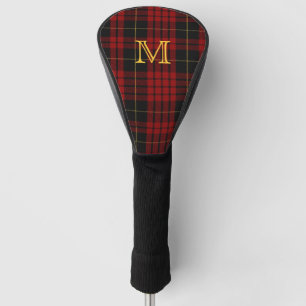 MacQueen Tartan Plaid Monogrammed Driver Cover