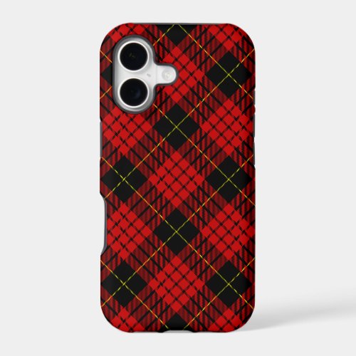 MacQueen Tartan Red and Black Plaid iPhone 17 Case