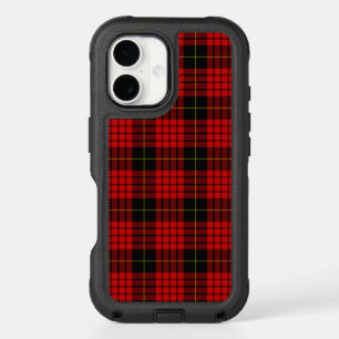 MacQueen Tartan Red and Black Plaid iPhone 16 Case