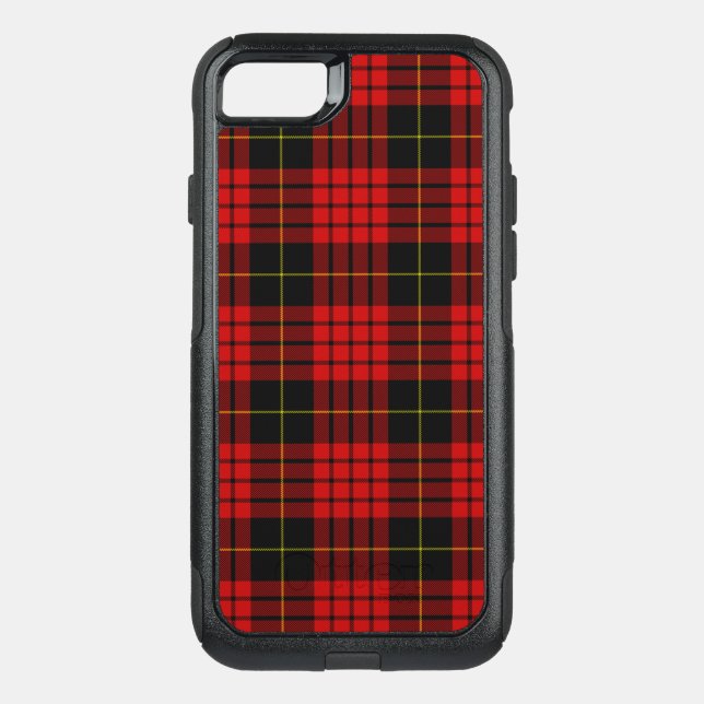 MacQueen Tartan Red and Black Plaid Otterbox iPhone Case (Back)