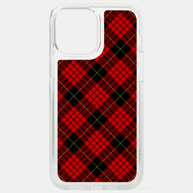 MacQueen Tartan Red and Black Plaid Speck iPhone 12 Pro Max Case (Front)