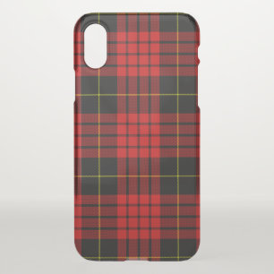 MacQueen Tartan Red and Black Plaid iPhone XS Case