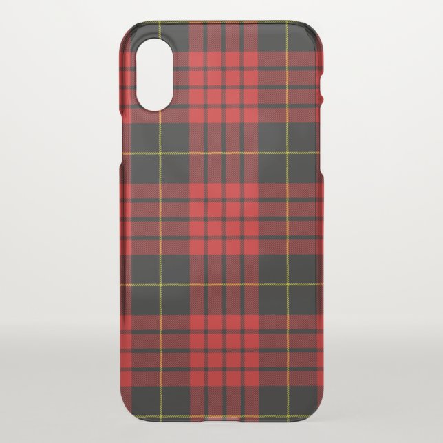 MacQueen Tartan Red and Black Plaid Uncommon iPhone Case (Back)