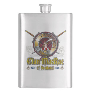 MacRae Clan Badge Flask