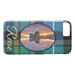 MacRae Clan Tartan, Eilean Donan Scottish Castle iPhone 8/7 Case