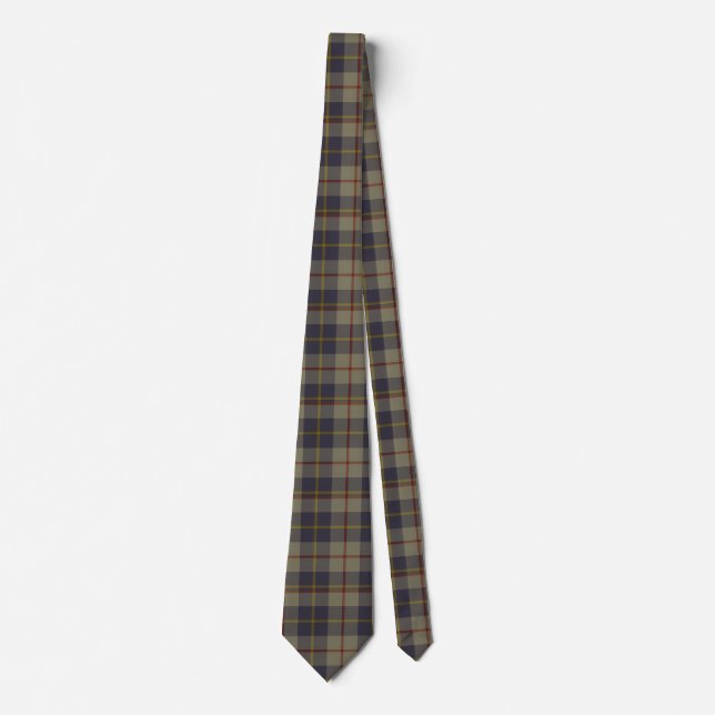 MacRae Clan Tartan Neck Tie (Front)