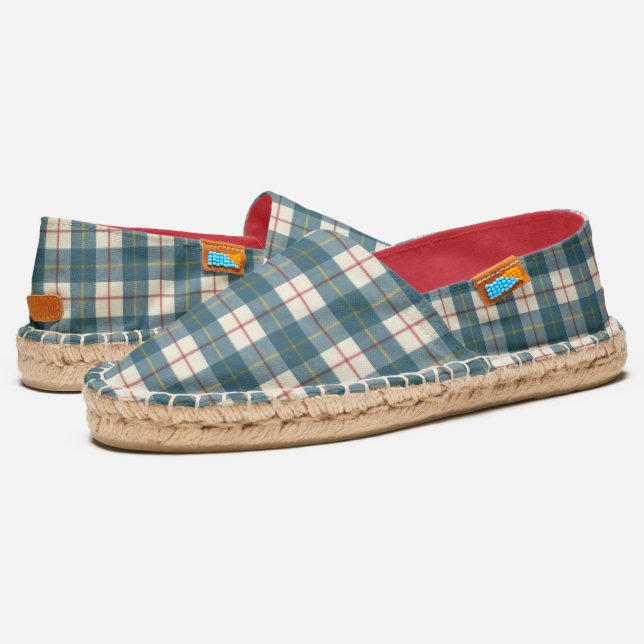 MacRae Conchra Modern Original Scottish Tartan Espadrilles (Angled)