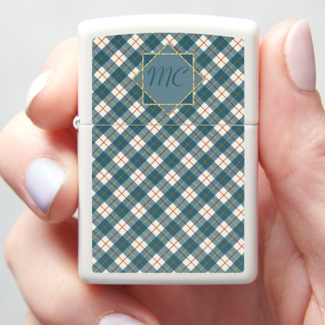 MacRae Conchra Scottish Clan Tartan Zippo Lighter (In Hand)