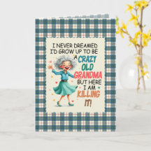 MacRae Conchra Tartan Grandma Humorous Birthday