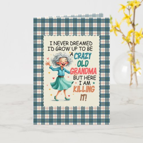 MacRae Conchra Tartan Grandma Humorous  Birthday