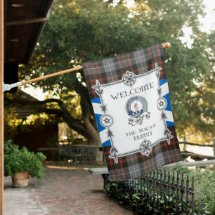 MacRae Hunting Weathered Tartan Garden Flag - Clan