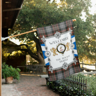 MacRae Hunting Weathered Tartan Garden Flag - Tart
