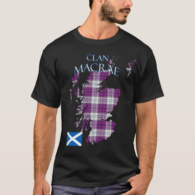 MacRae Scottish Clan Tartan Scotland T-Shirt (Front)