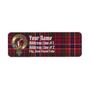 MacRae Tartan & Badge Label