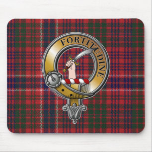 MacRae Tartan & Badge Mouse Pad