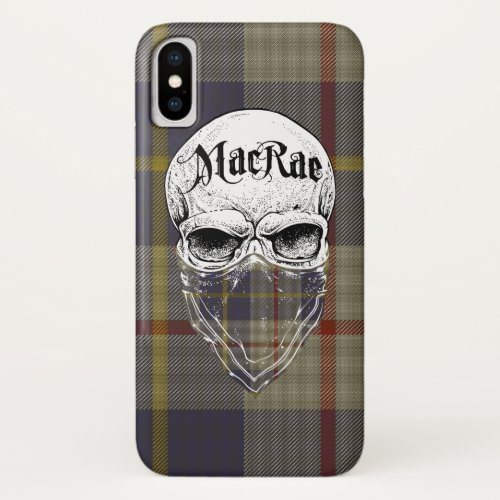 MacRae Tartan Bandit iPhone X Case